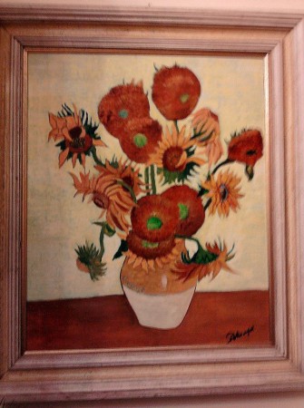 omaggio a Van Gogh olio su tela50x60 disponibile