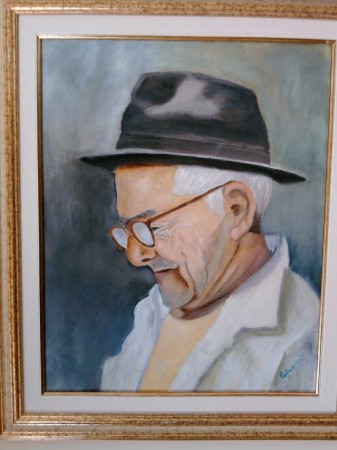 il falegname olio su tela 40x50 disponibile